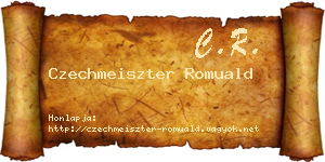 Czechmeiszter Romuald névjegykártya